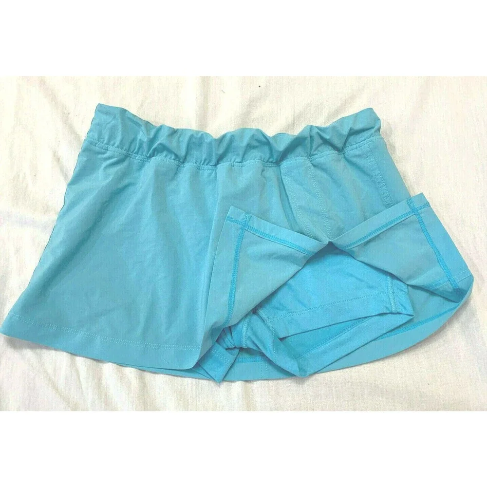 NIKE FIT DRY ATHLETIC WOMENS SKIRT SKORT WITH BUILT SHORTS SIZE M 8-10